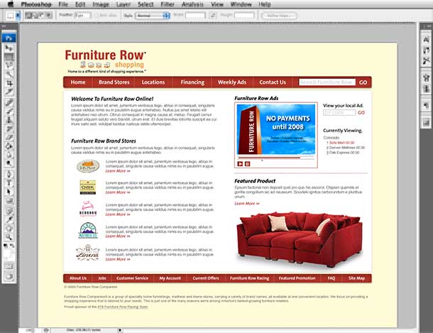 Furniture Row 2007 Photoshop